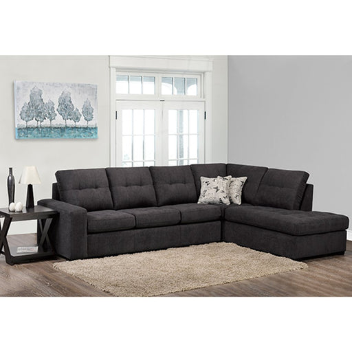 Sectionnel 9883 Pennylane Anthracite, sofa à gauche Sofa By Fancy