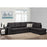 Sectionnel 9883 Pennylane Anthracite, sofa à gauche Sofa By Fancy