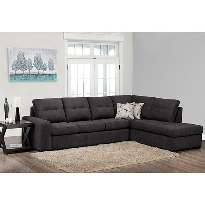 Sectionnel 9883 Pennylane Anthracite, sofa à gauche Sofa By Fancy