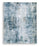 Tapis bleu, blanc et brun Ashley R407481