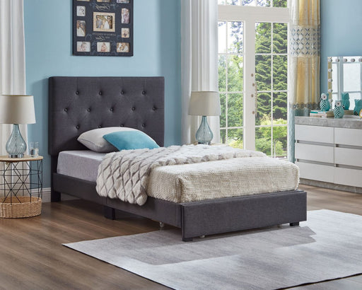 Lit plateforme avec rangement Titus T2125 charbon (simple)