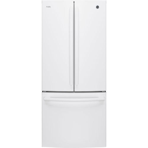 Réfrigérateur GE Profile porte française avec congélateur en bas 21 Pi. Cu. - PNE21NGLKWW - Écofrais inclus