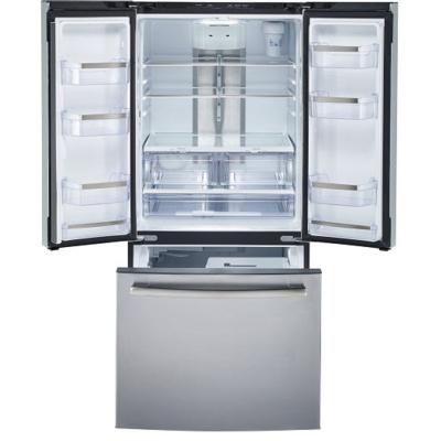 Réfrigérateur GE Profile porte française avec congélateur en bas 21 Pi. Cu. - PNE21NYRKFS